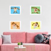 LOONEY TUNES™ TAZ™ MUURKUNST SETS (Woonkamer)