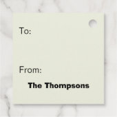 LOONEY TUNES™ TAZ™ Naughty Not Nice Bedankjes Labels (Achterkant)