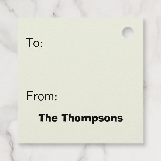 LOONEY TUNES™ TAZ™ Naughty Not Nice Bedankjes Labels (Achterkant)