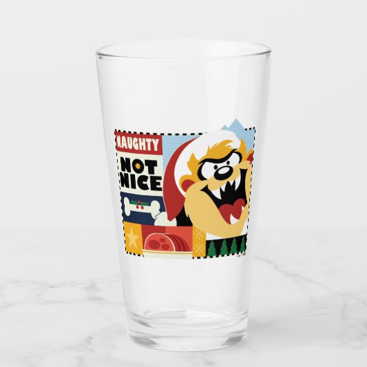 LOONEY TUNES™ TAZ™ Naughty Not Nice Glas (Voorkant)