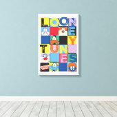 LOONEY TUNES™-tekencheckerblokken Canvas Afdruk (Insitu (Houten vloer))
