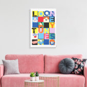 LOONEY TUNES™-tekencheckerblokken Canvas Afdruk (Insitu (Woonkamer))