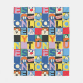 LOONEY TUNES™-tekencheckerblokken Fleece Deken (Voorkant)