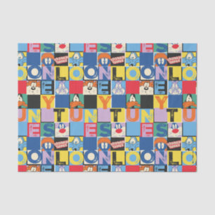 LOONEY TUNES™-tekencheckerblokken Tissuepapier