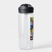 LOONEY TUNES™-tekencheckerblokken Waterfles (Voorkant)