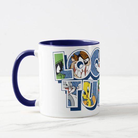 LOONEY TUNES™-tekens in letters Mok (Links)