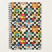 LOONEY TUNES™-tekens op zwart-witchecker Planner (Voorkant)