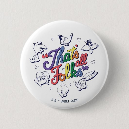 LOONEY TUNES™ - That's All Folks ! Pride Badge (Devant)