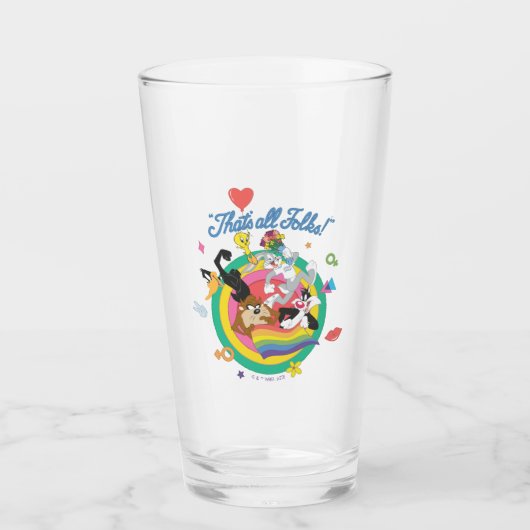 LOONEY TUNES™ - That's All Folks! Pride Bullseye Glas (Voorkant)