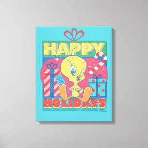 LOONEY TUNES™ TWEETY™ Prettig feest Canvas Afdruk