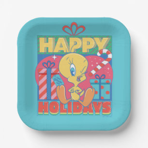 LOONEY TUNES™ TWEETY™ Prettige feestdagen Papieren Bordje