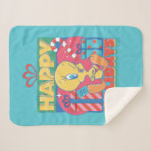 LOONEY TUNES™ | TWEETY™ Prettige feestdagen Sherpa Deken (Voorkant (horizontaal))
