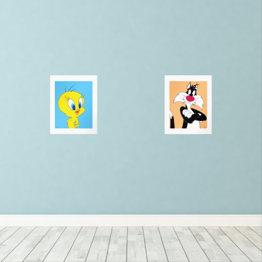 LOONEY TUNES™ TWEETY™ & Sylvester Muurkunst Sets (Houten vloer)