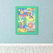 LOONEY TUNES™ | Vakantieveld Canvas Afdruk (Insitu (Houten vloer))