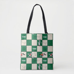 LOONEY TUNES™ Voetbal Rasterpatroon Draagtas