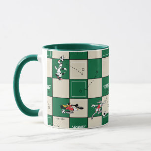 LOONEY TUNES™ Voetbal Rasterpatroon Mok