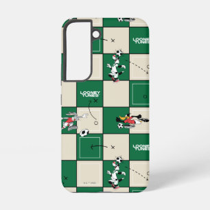 LOONEY TUNES™ Voetbal rasterpatroon Samsung Galaxy Hoesje
