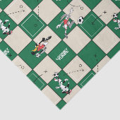 LOONEY TUNES™ Voetbal rasterpatroon Tissuepapier (Detail)