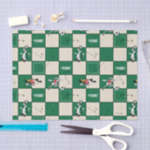 LOONEY TUNES™ Voetbal rasterpatroon Tissuepapier (Craft)