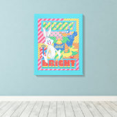 LOONEY TUNES™ | Vrolijk en helder kerstfeest Canvas Afdruk (Insitu (Houten vloer))