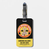 LOONEY TUNES™ | WILE E. COYOTE™ Dit kan pijn veroo Bagagelabel (Achterkant verticaal)
