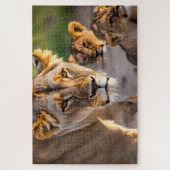 Loonheid met kubussen legpuzzel (Verticaal)