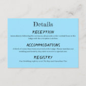 Loons Sunset Blue Informatiekaartje (Voorkant)