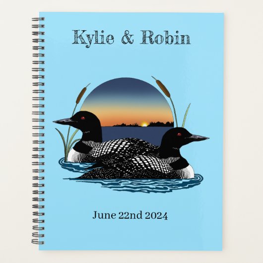 Loons Sunset Blue Planner (Voorkant)