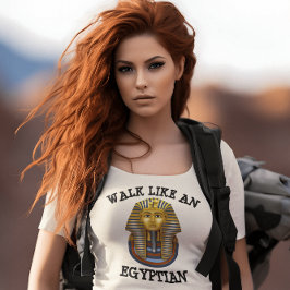 LOOP ALS EEN EGYPTISCH  T-SHIRTS UIT DE JAREN TACH