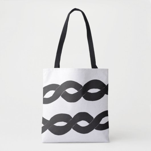 Loop Band Monochrome Ink Canvas tas (Voorkant)