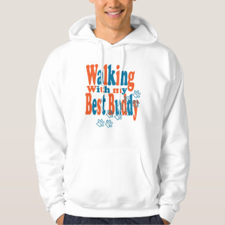 Loop de hond mannen capuchon sweatshirt