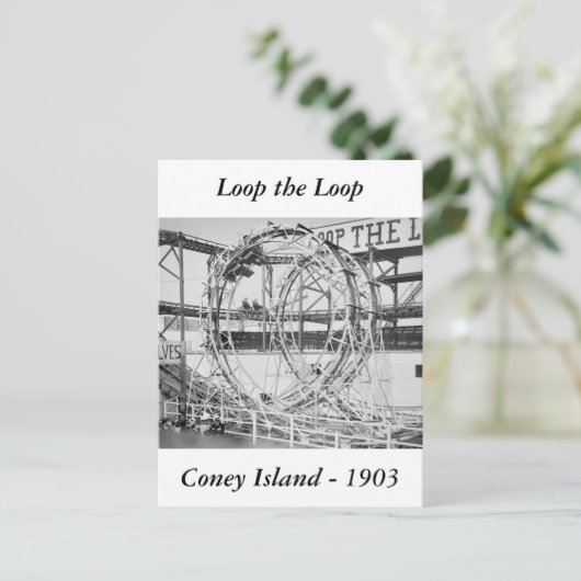 Loop de Loop, 1903 Briefkaart (Staand voorkant)