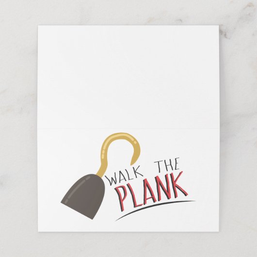 Loop de plank! (Buitenkant ongevouwen)