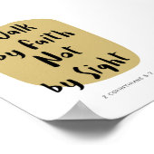 Loop door geloof niet door zicht poster (Hoek)