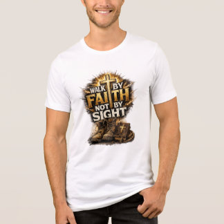 Loop door geloof, niet door zicht Tri-Blend shirt