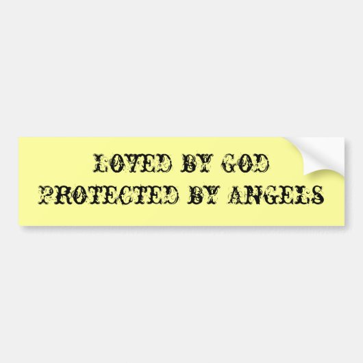 Loop door God Bumpersticker (Voorkant)