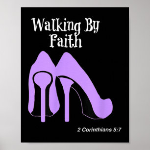 Loop Door Het Geloof Grafisch Christelijk Ontwerp Poster