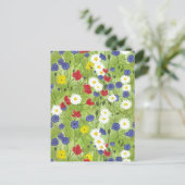 Loop door Wildflowers Briefkaart (Staand voorkant)