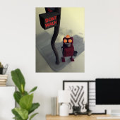 Loop geen afdrukken poster (Thuiskantoor)