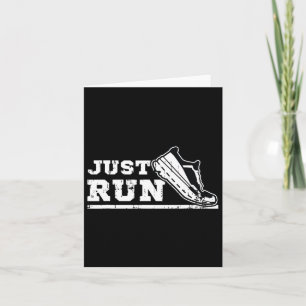 Loop gewoon Motivatie Graphic voor hardlopers en A Kaart