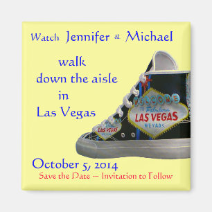 Loop het gangpad af : Las Vegas weddings Magneet