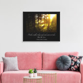 Loop in de Bossen Thoreau Quote Canvas Afdruk (Insitu (Woonkamer))