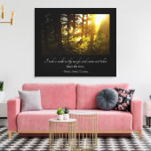 Loop in de Bossen Thoreau Quote Canvas Afdruk (Insitu (Woonkamer))