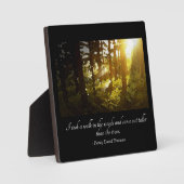 Loop in de Bossen Thoreau Quote Tabletop Fotoplaat (Voorkant)