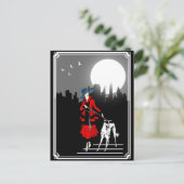 Loop in de  kunsten van de Moonlight Briefkaart (Staand voorkant)