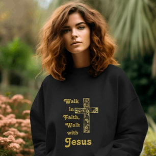 Loop in geloof, Loop met Jezus sweatshirt
