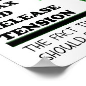 Loop in het Bos Funny Poster (Hoek)