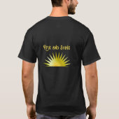 Loop in het licht - Inspirerend voor & achter T-S T-shirt (Achterkant)
