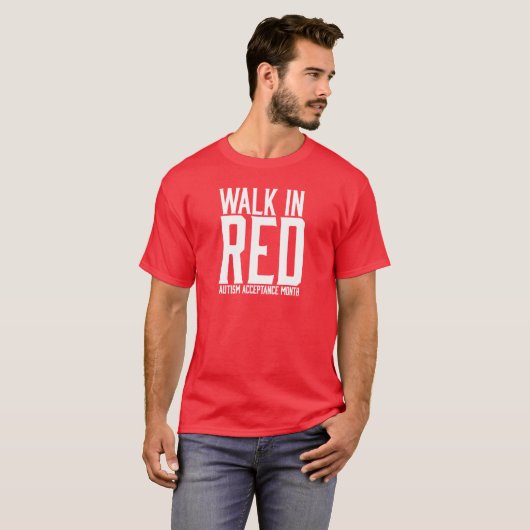 Loop in Red Tshirt (Voorkant volledig)