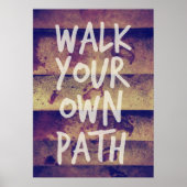 Loop je eigen pad poster (Voorkant)